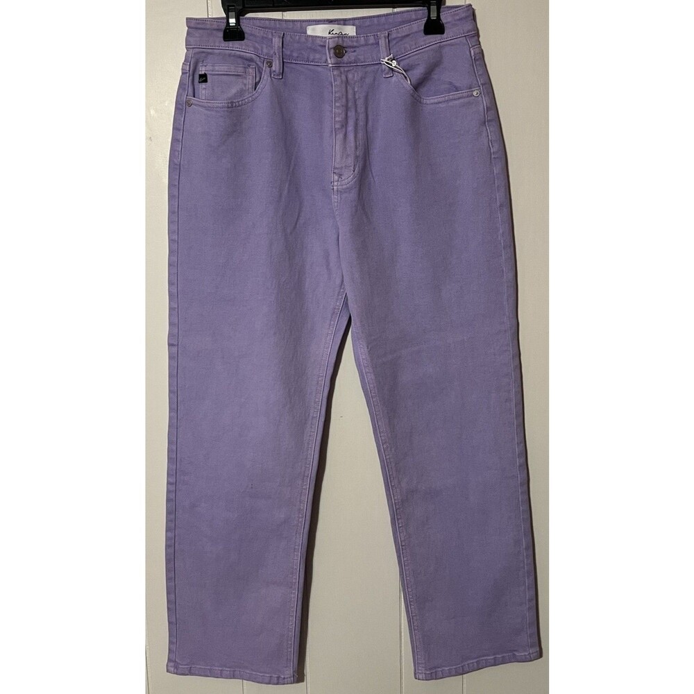 Kancan Lavender Ankle Straight Jeans Size 8/29 Purple High Rise